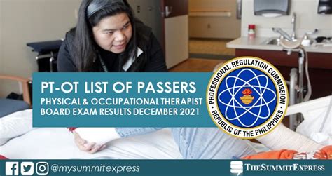 LIST OF PASSERS: December 2021 Physical, Occupational  .
